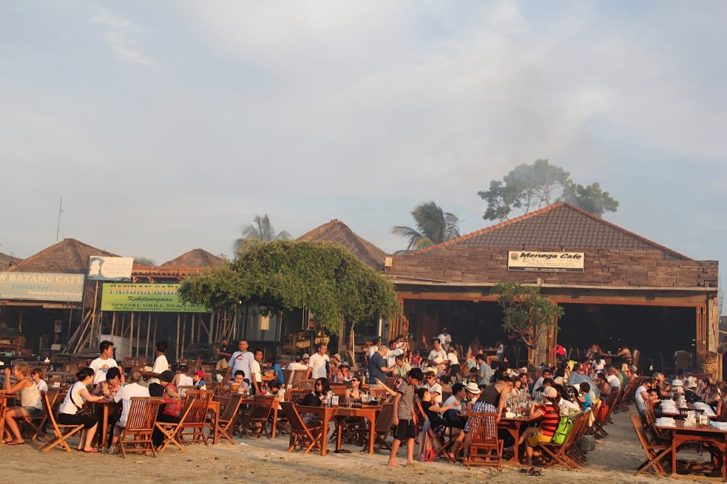 Jimbaran Bay restaurants: Menega cafe, Jimbaran Bay 
