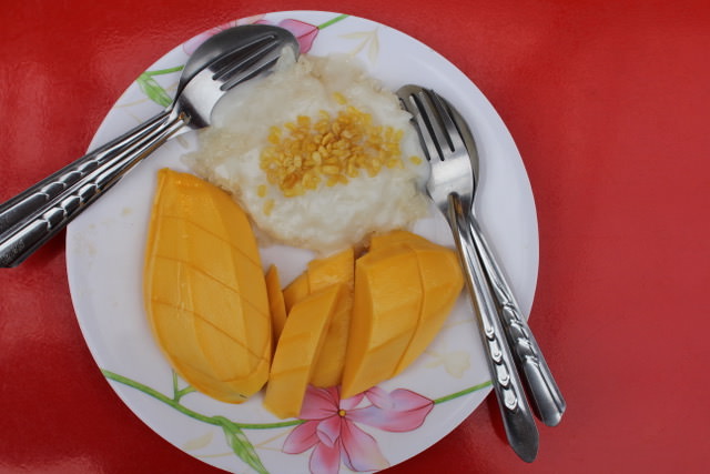 Mango sticky rice, Bangkok, Thailand